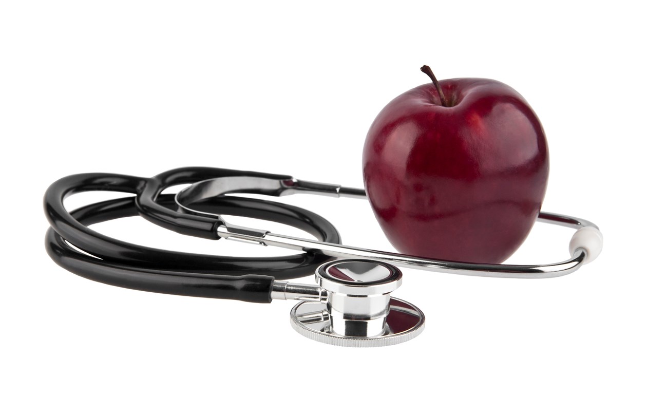 Stetoskop og æble