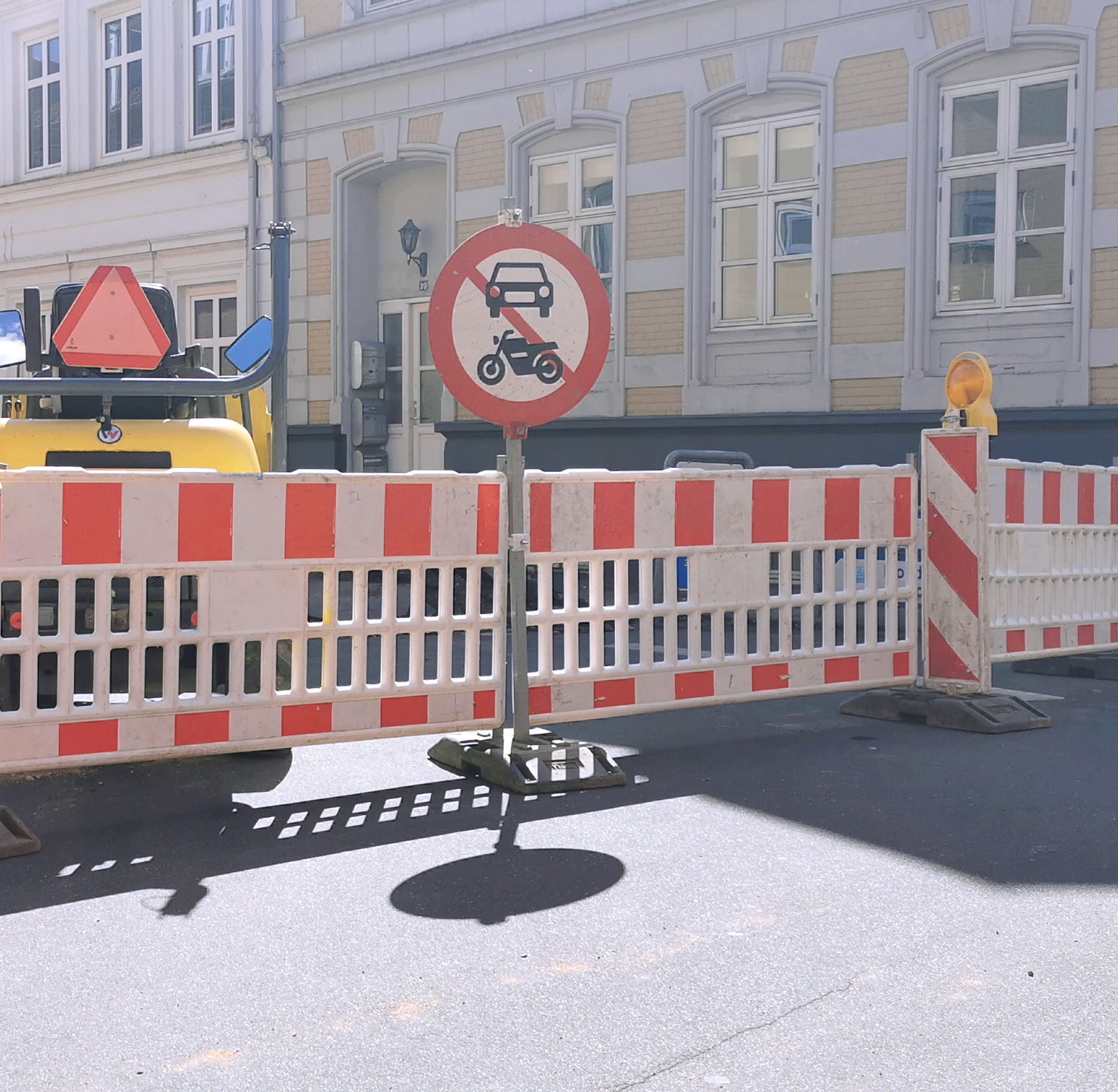 Afspærring på vejareal