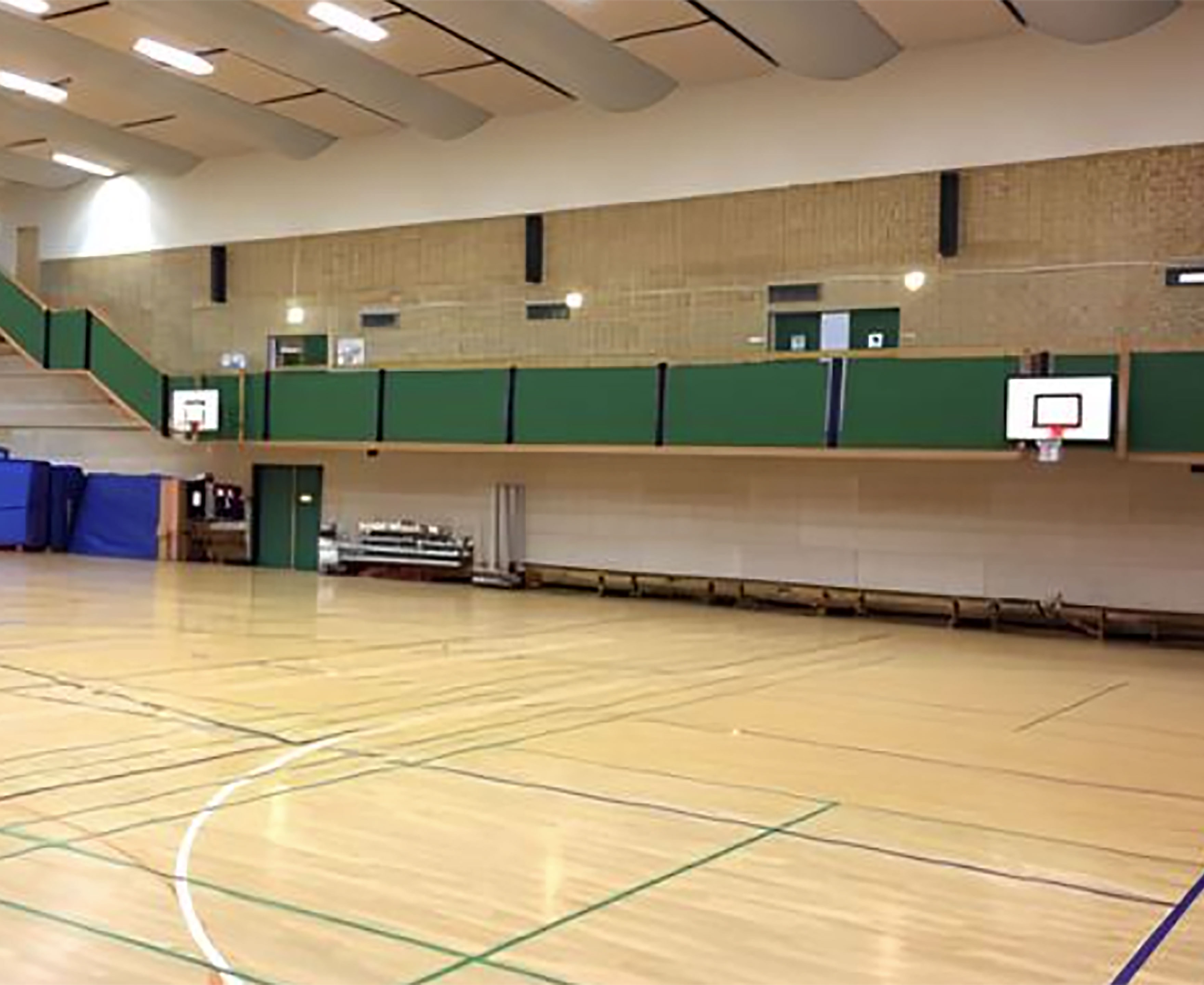 Indendørs fra Skovparkhallen