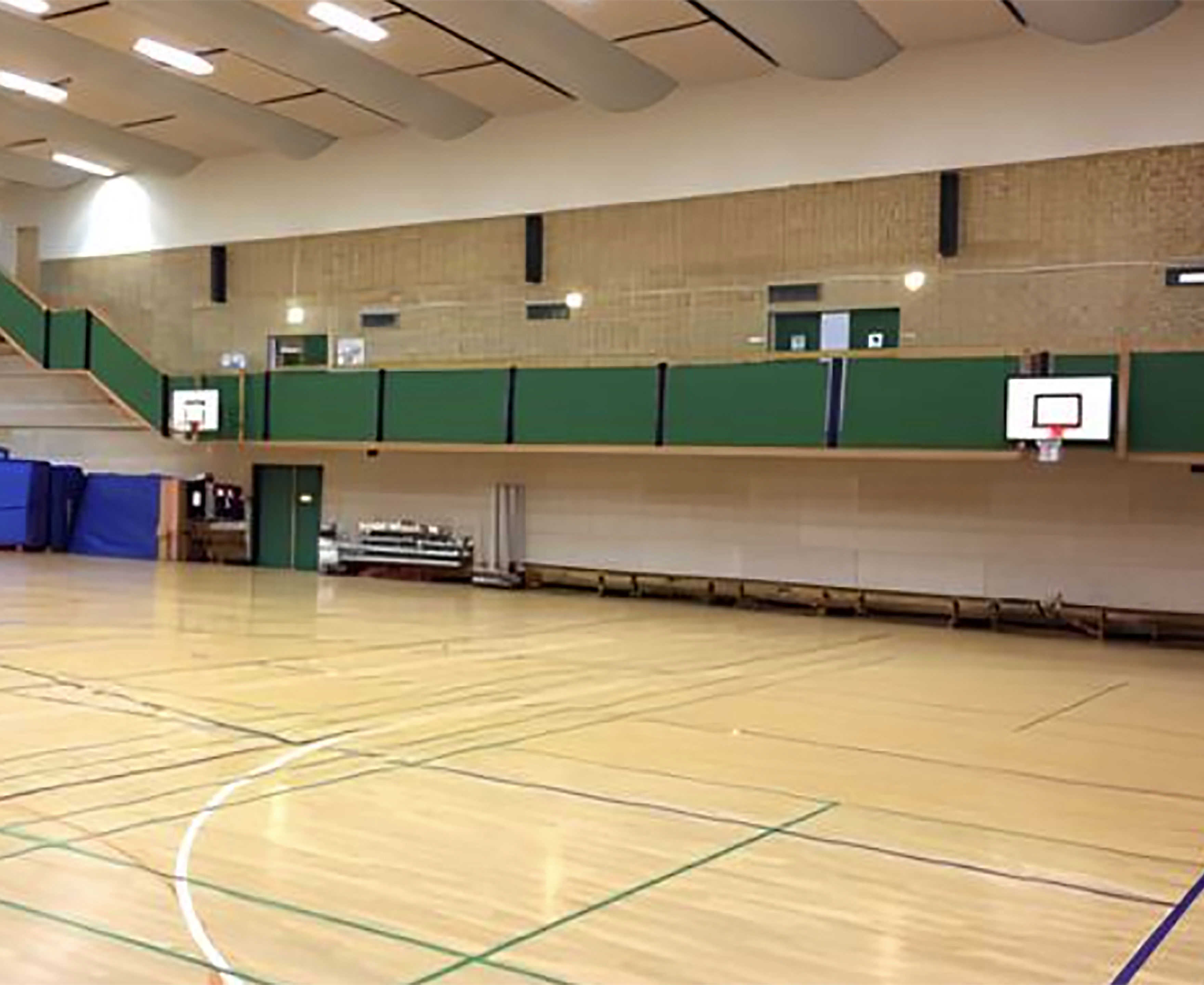 Indendørs fra Skovparkhallen