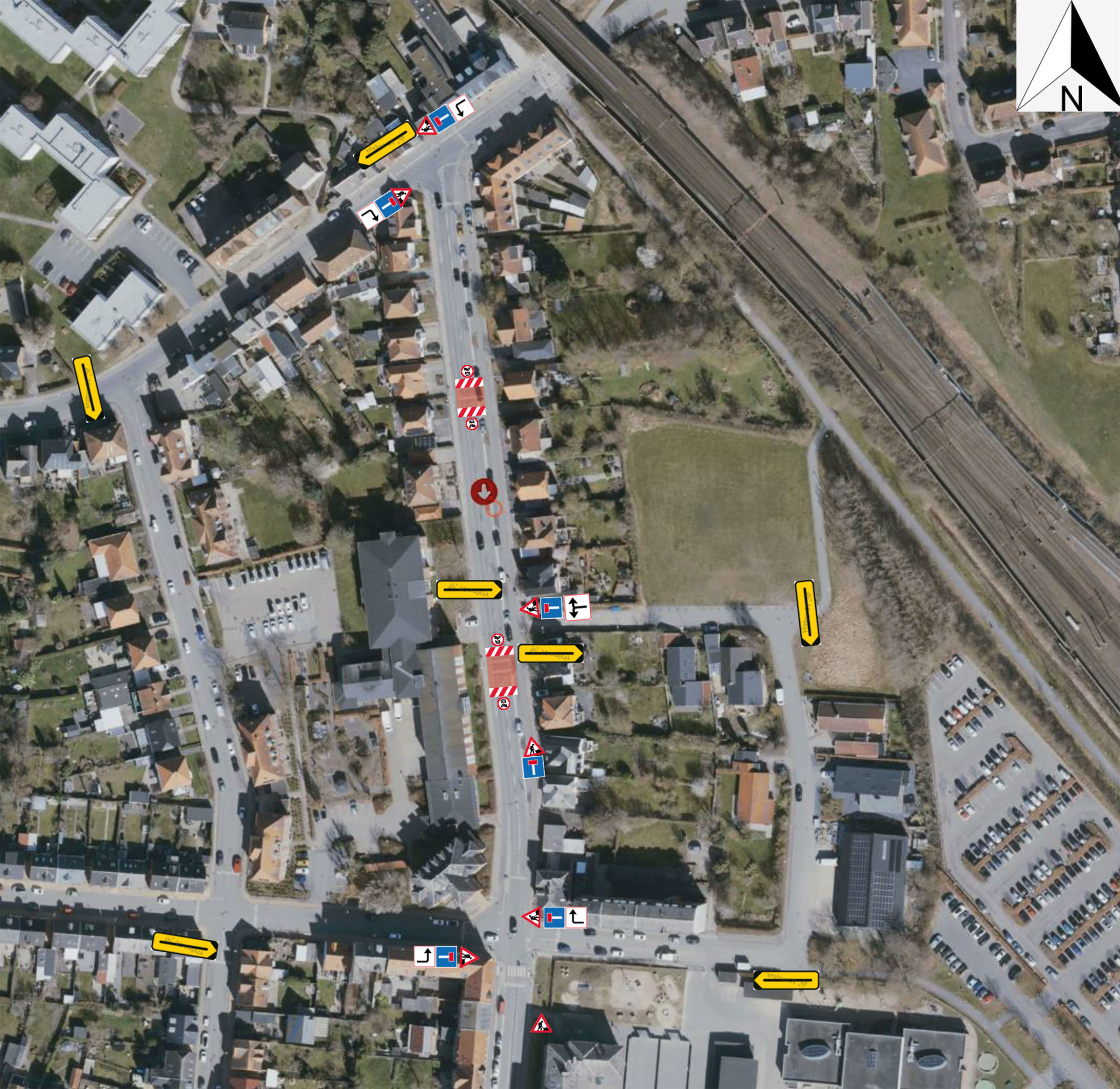 Skilteplan Svanedamsgade 2, Nyborg