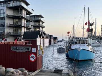 Højvande ved Fiskerbroen i Nyborg Havn