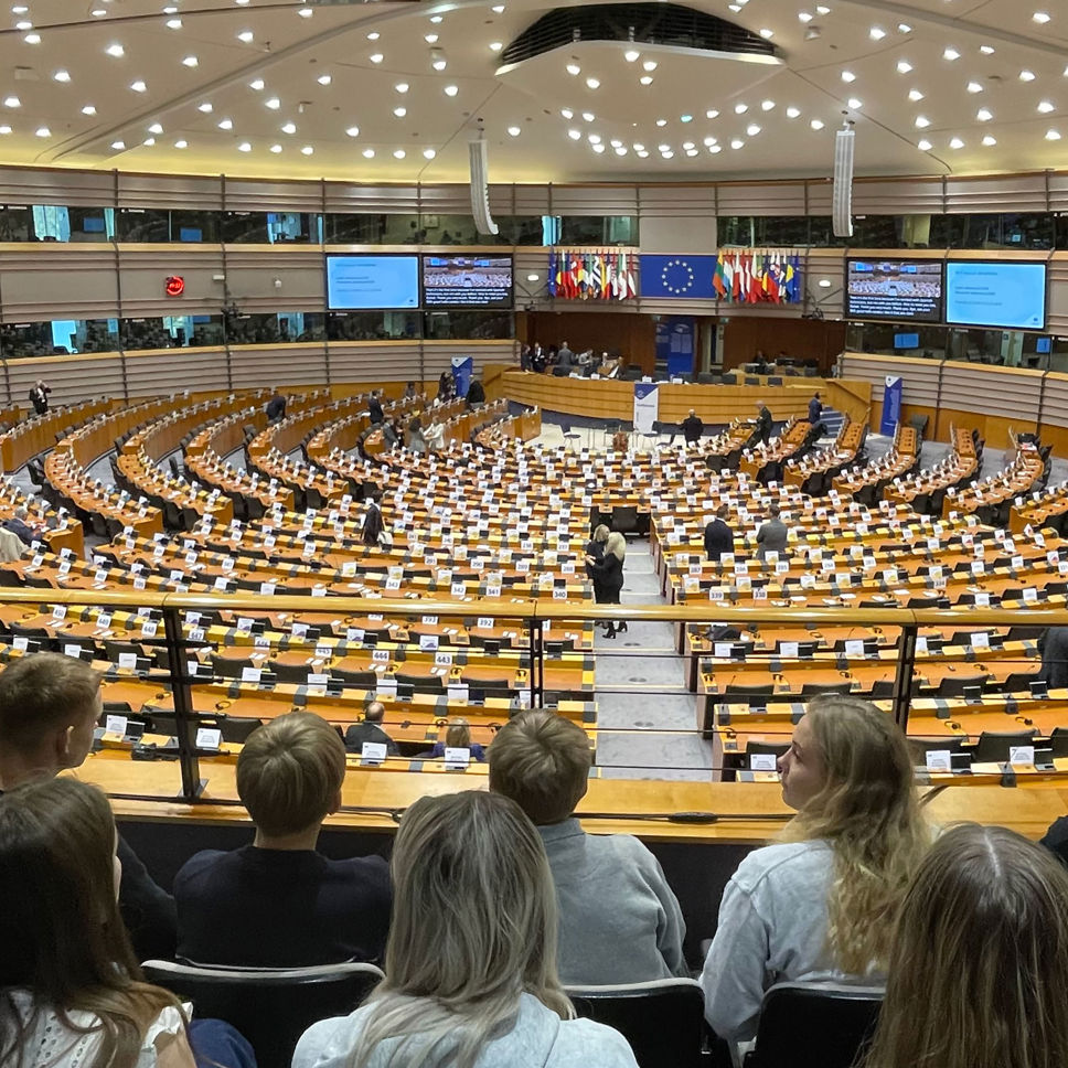 Valghold fra 4kløverSkole på elevrejse til Bruxelles nov. 2024