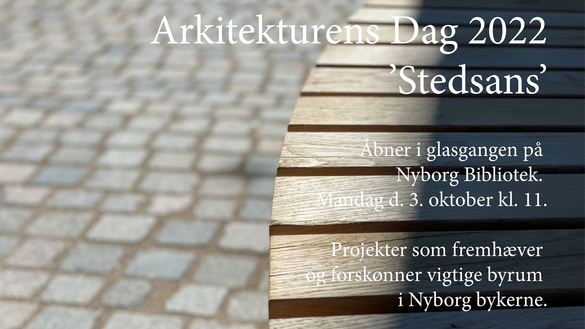 Plakat fra Arkitekturens Dag 2022