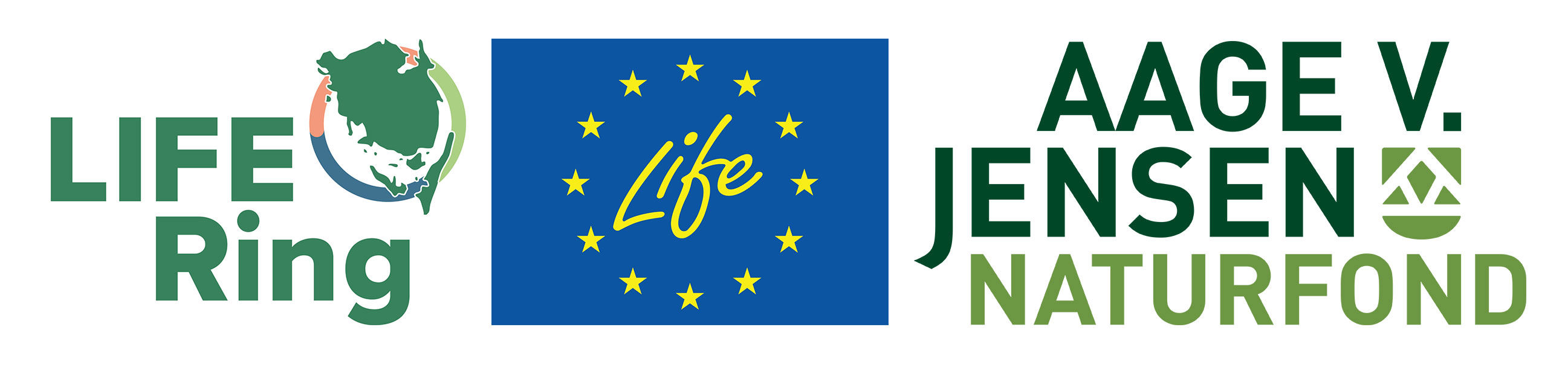 Logoer Life Ring, Life og Aage V. Jensen Naturfond