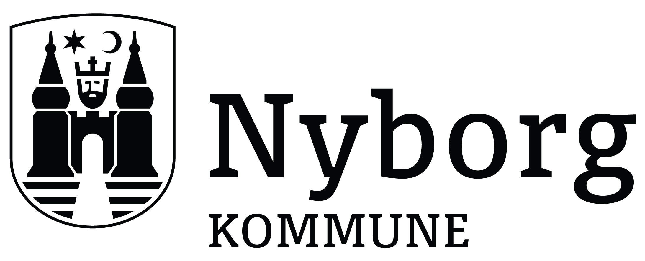 Logo i sort med navnetræk