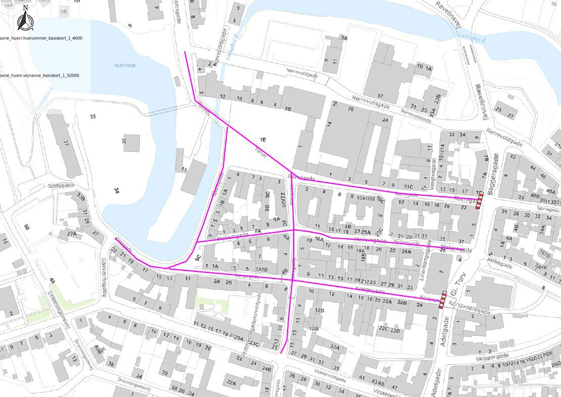 Afspærringsplan ifm. Kulturnatten 2025