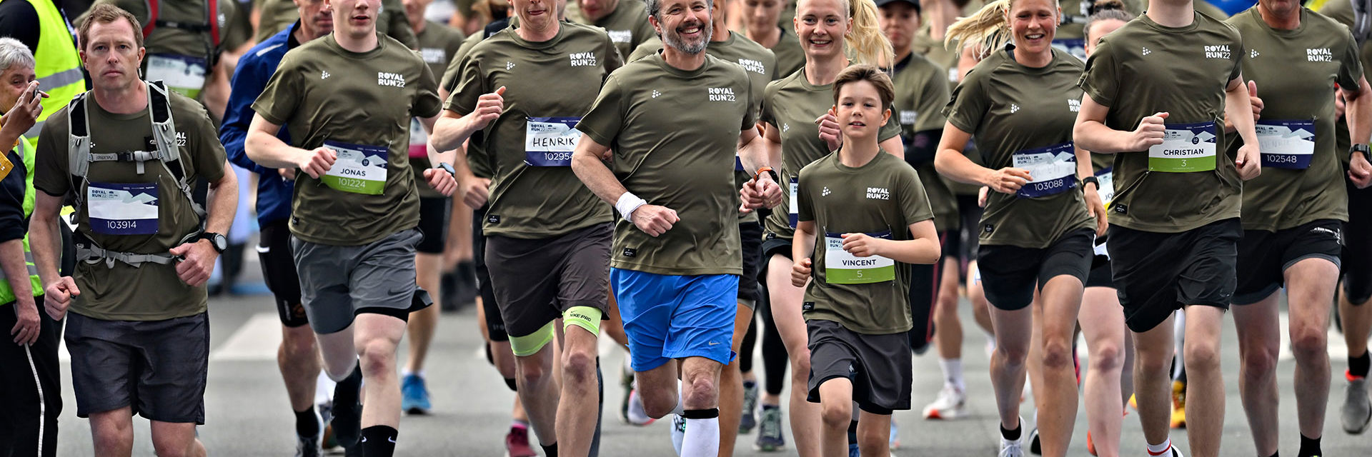 Kronpris Frederik og prins Vincent til Royal Run 2022