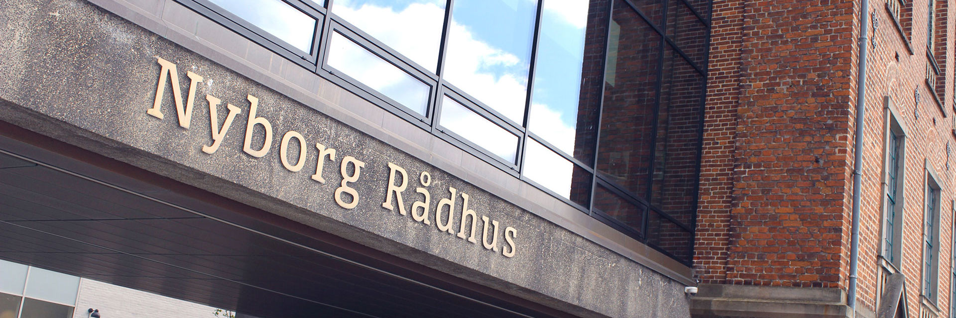 Facaden på Nyborg Rådhus
