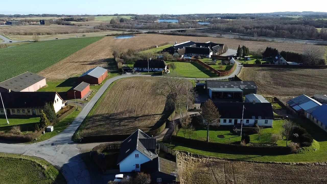 Luftfoto over Hjulby