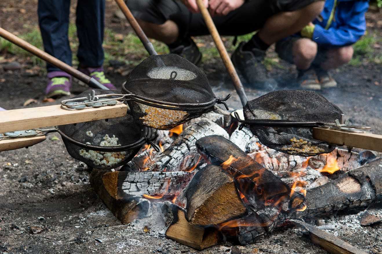 Aktivitet omkring bålet