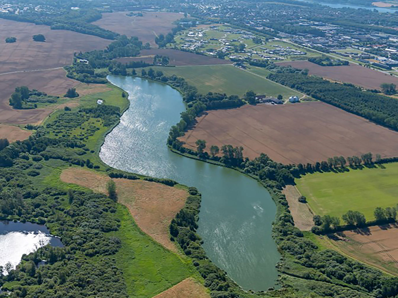 Luftfoto over Vindinge Å