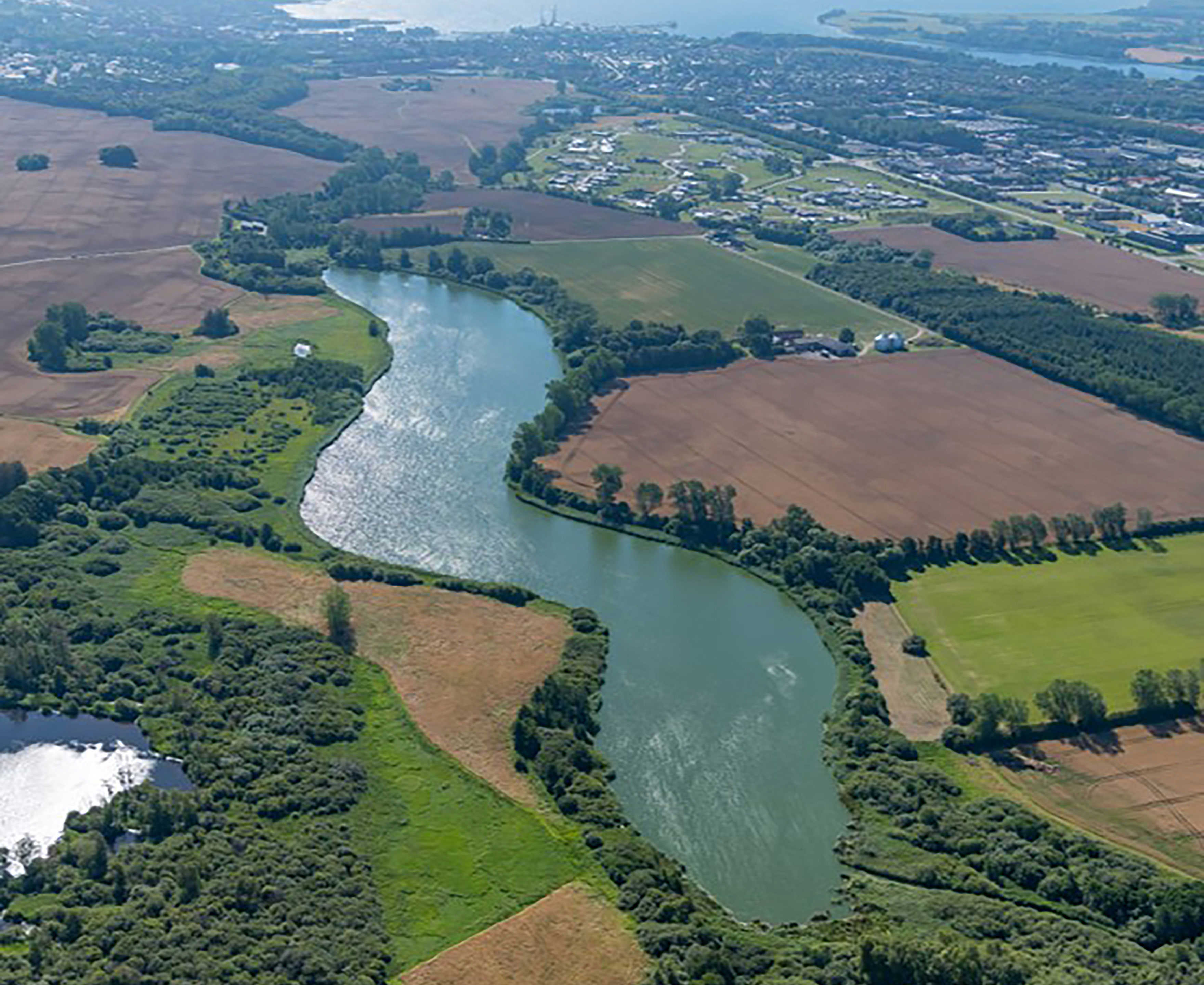 Luftfoto over Vindinge Å
