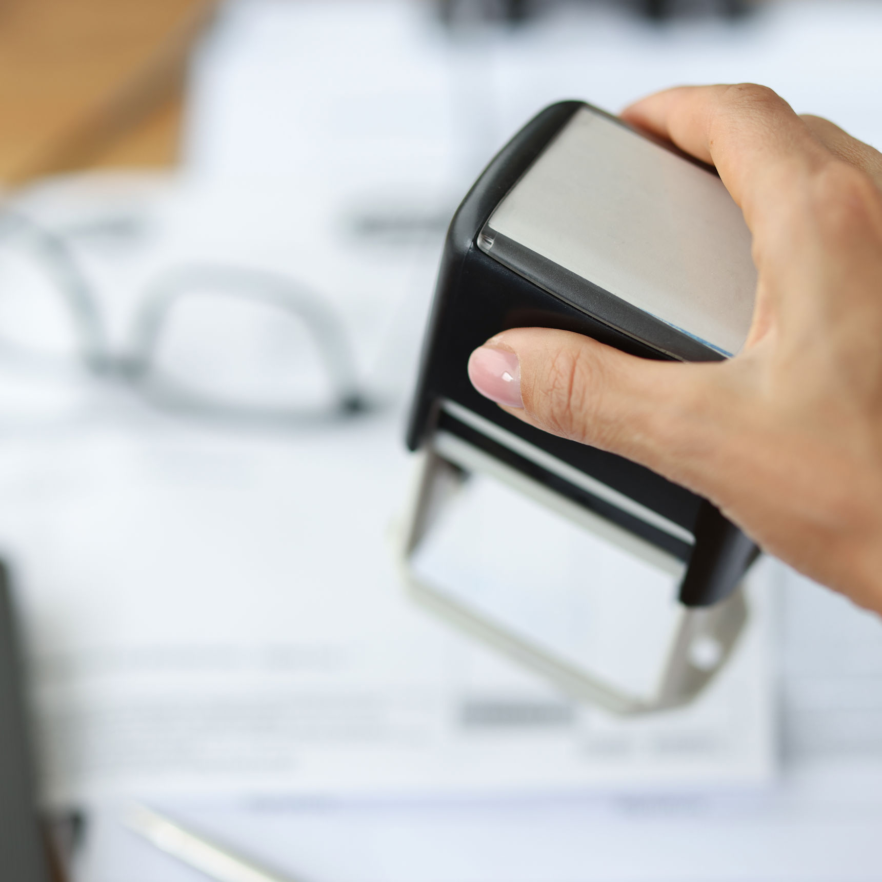 Stempel på dokument