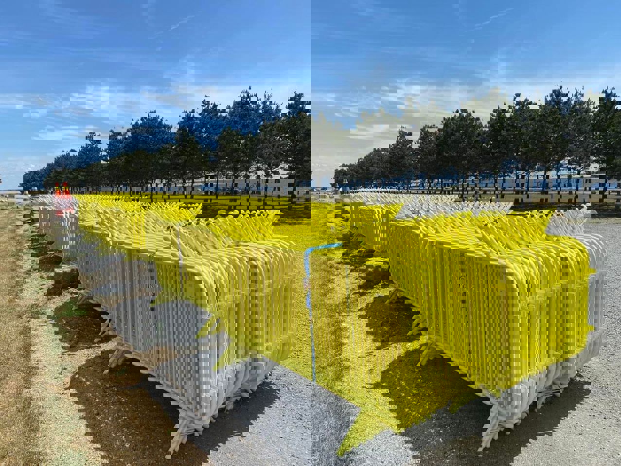 Gule afspærringshegn