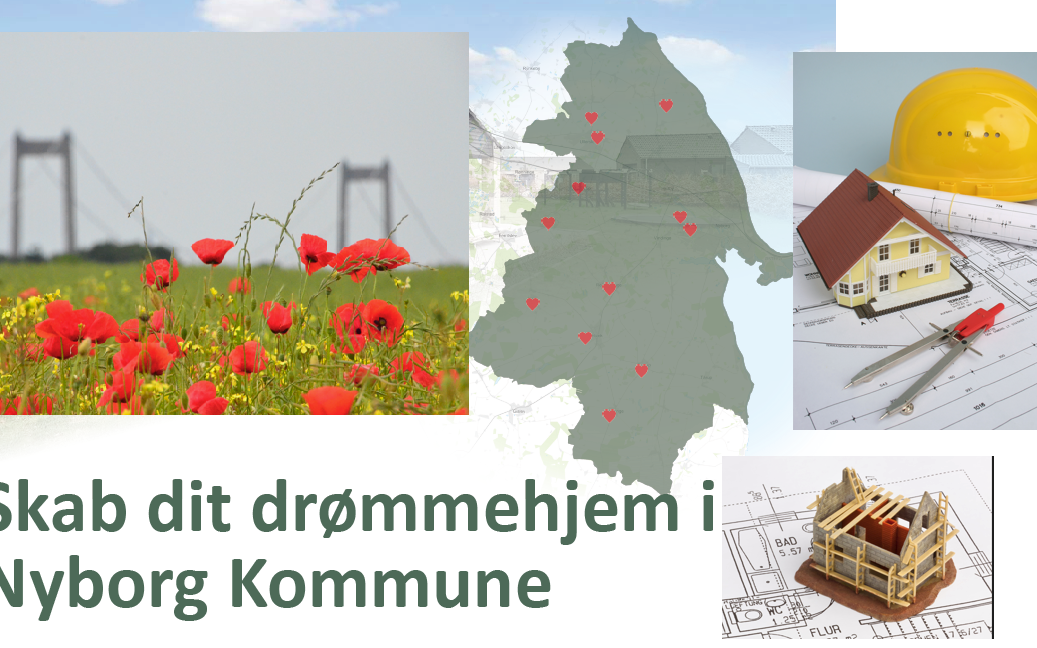 Udkast til annonce med ordlyden 'Skab dit drømmehjem i Nyborg Kommune'