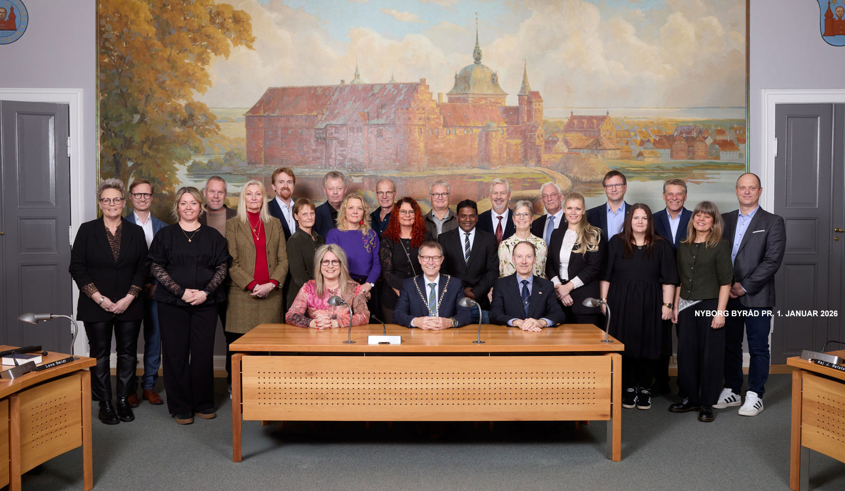 Det samlede byråd i Nyborg Kommune pr. 1. januar 2026