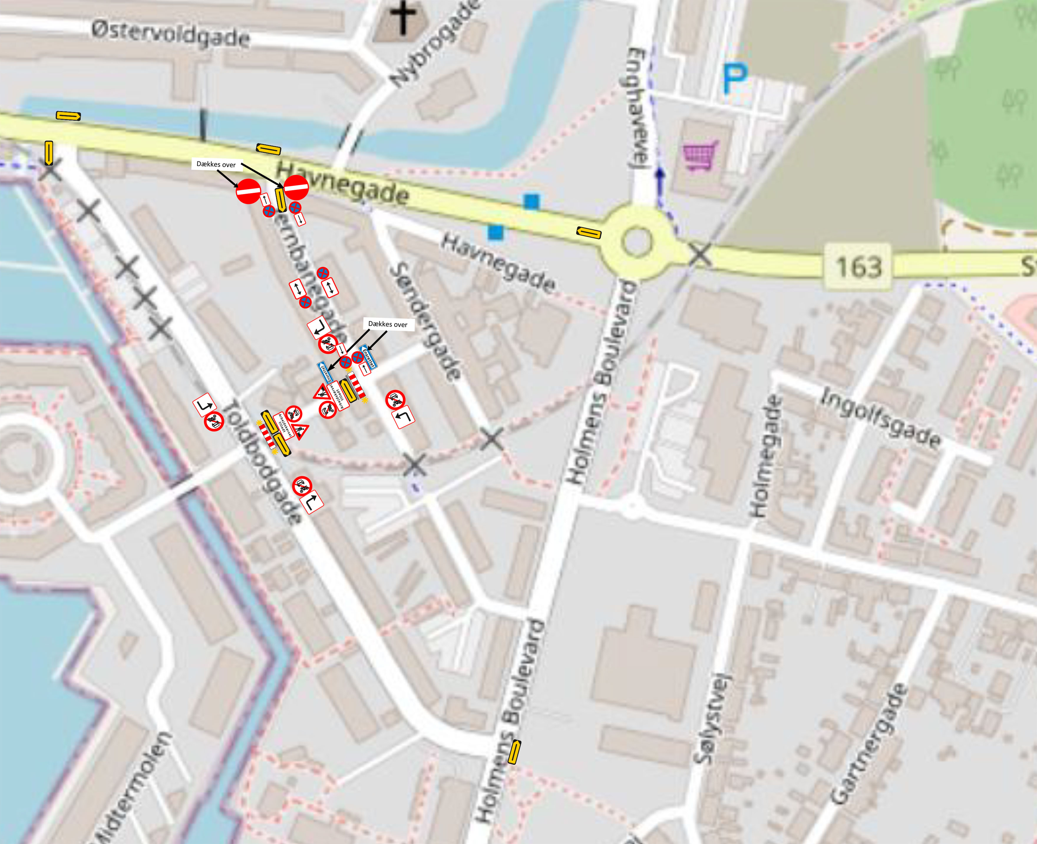 Afspærringsplan Banegårdsgade 2-3, Nyborg