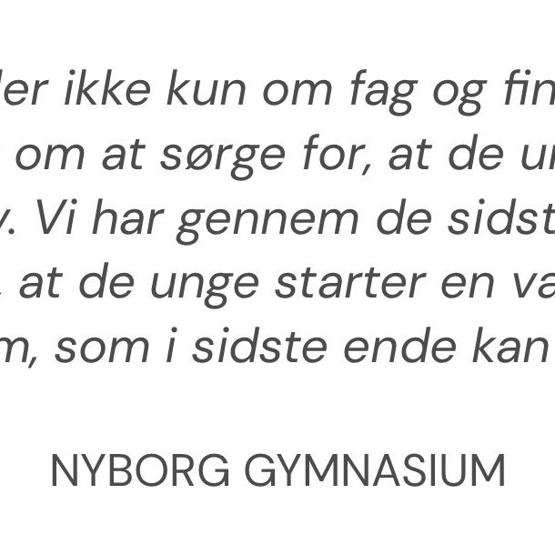 Citat Nyborg Gymnasium