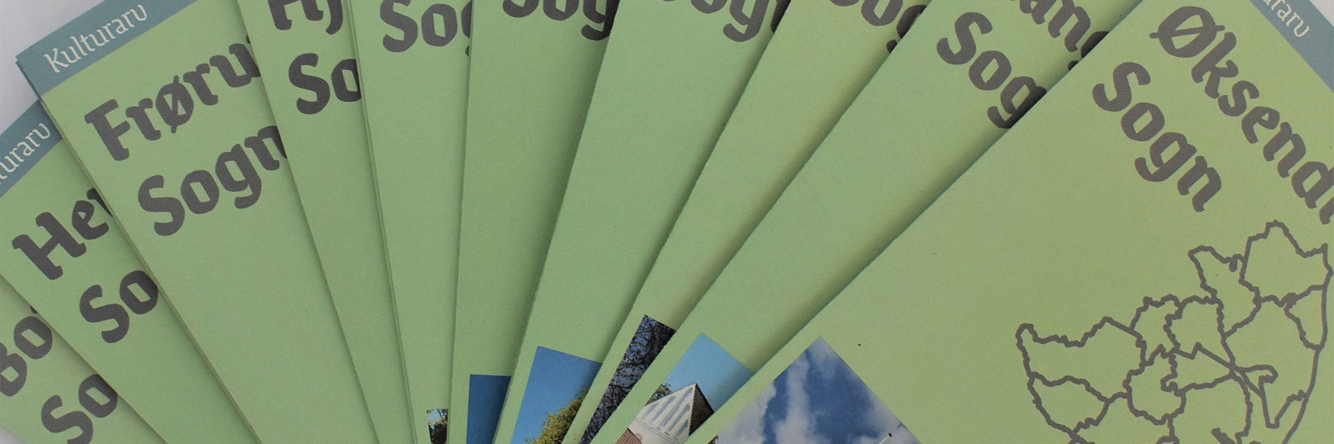 Forsider af kommunens kulturarvsfoldere