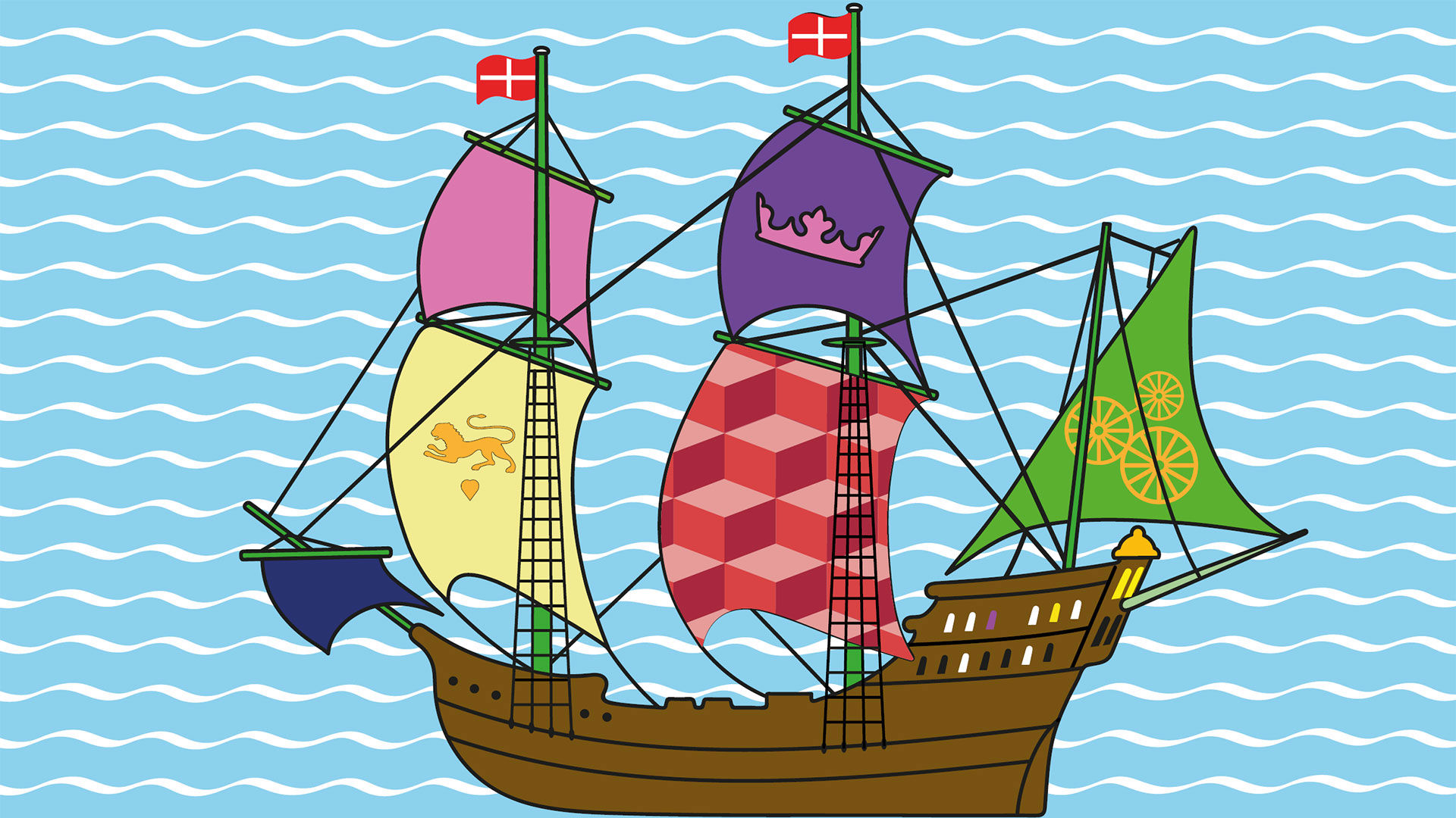 Forside på malerbogen Rigets Hovedstrøg