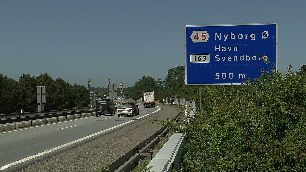 Motorvej ved Nyborg