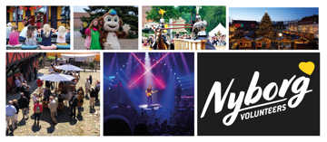 Collage med billeder fra Nyborg Volunteers