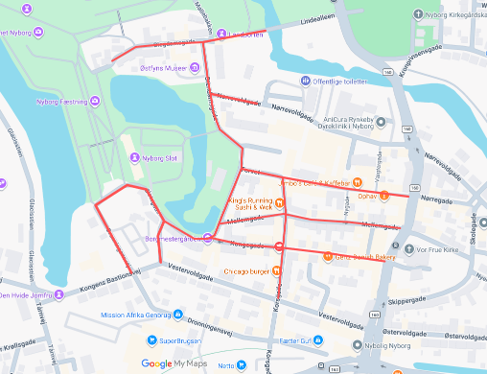Afspærringsplan over Danehof 2026