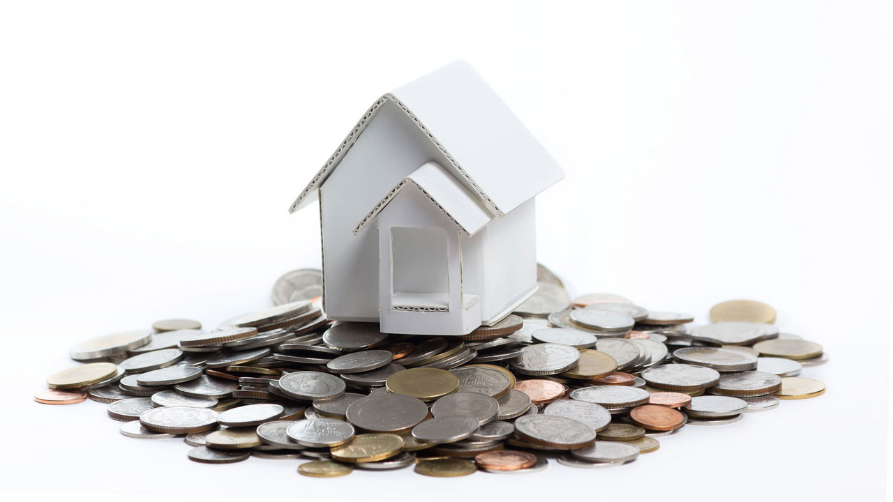 Paphus på en bunke penge