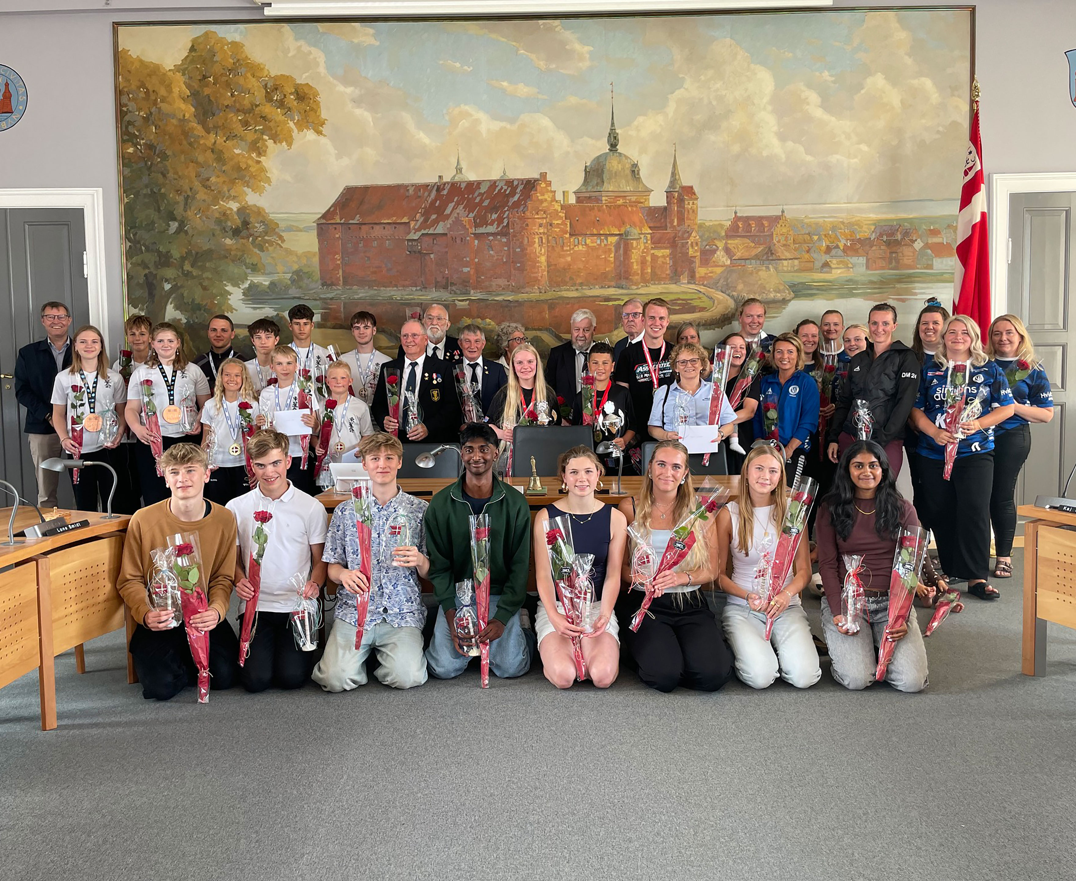 Fællesfoto af mestre i Nyborg 2024