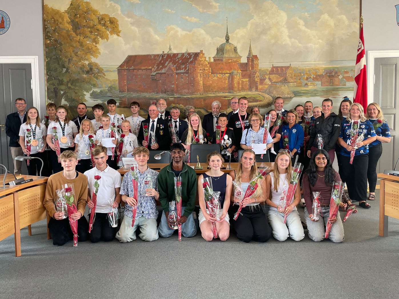 Fællesfoto af mestre i Nyborg 2024