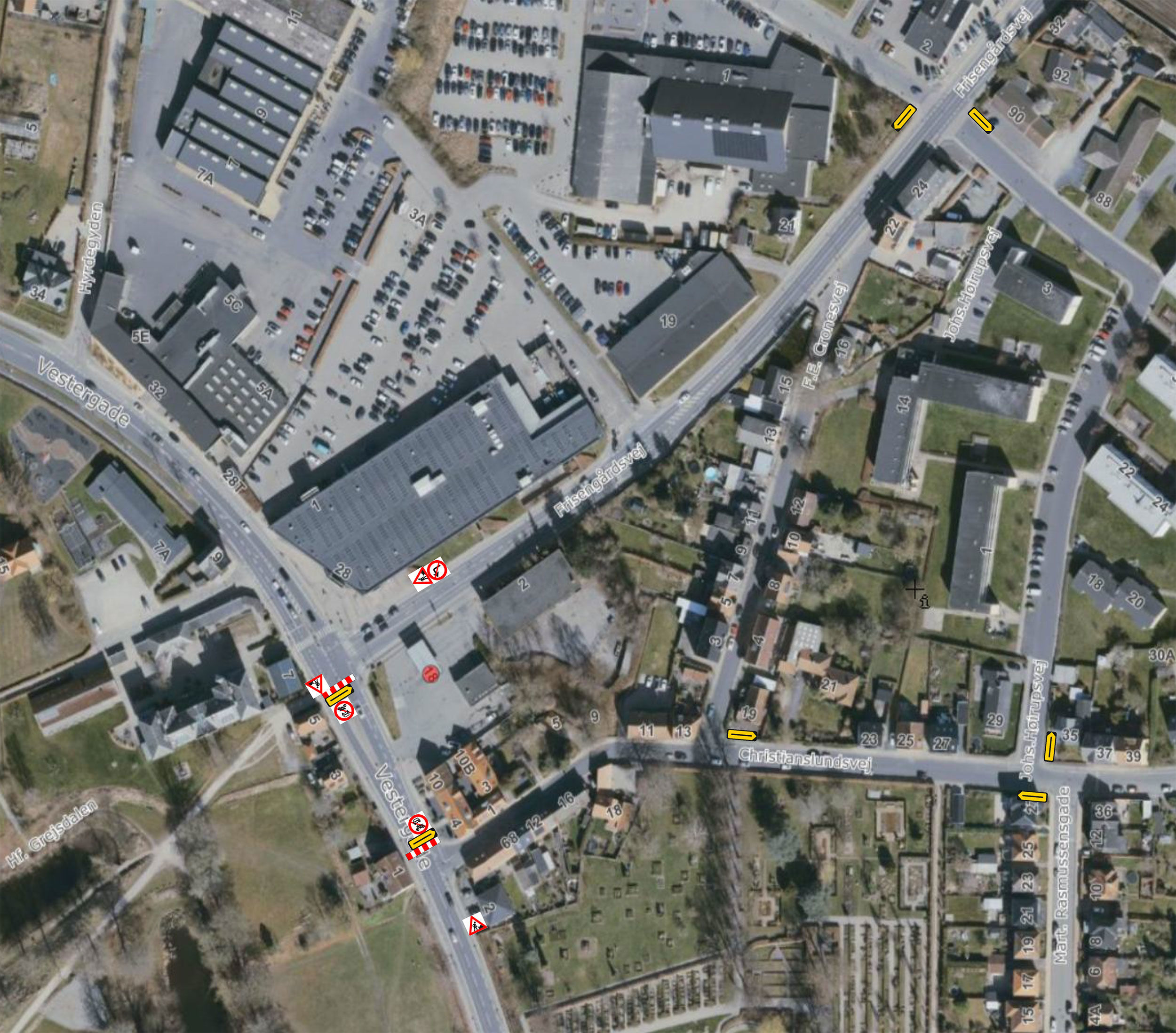 Afspærringsplan - Vestergade