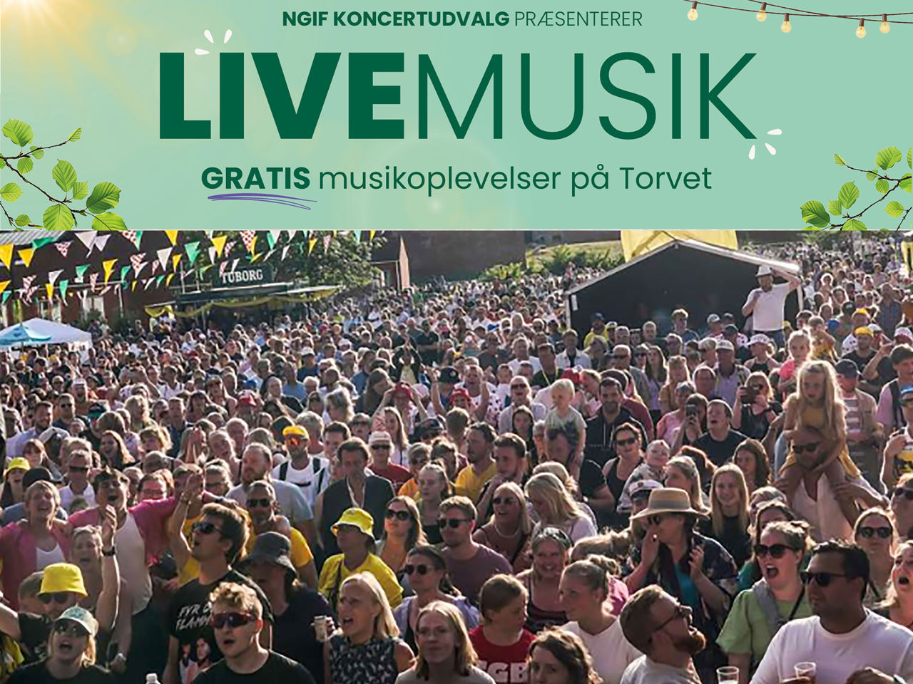 Mennesker til koncert på Torvet