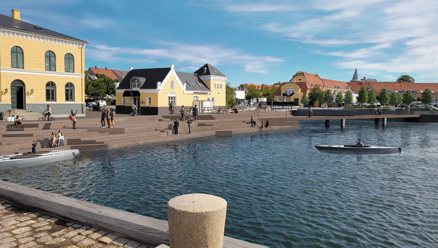 Visualiseringer nær Kongens Skibsbro mod øst