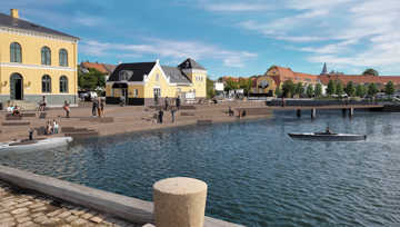 Visualiseringer nær Kongens Skibsbro mod øst