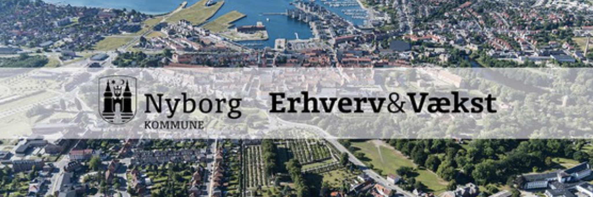 Luftfoto over Nyborg by