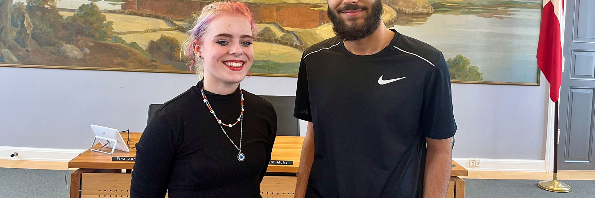 Ungeborgmester Klara Willems og viceungeborgemster Rahim Alan Durukan