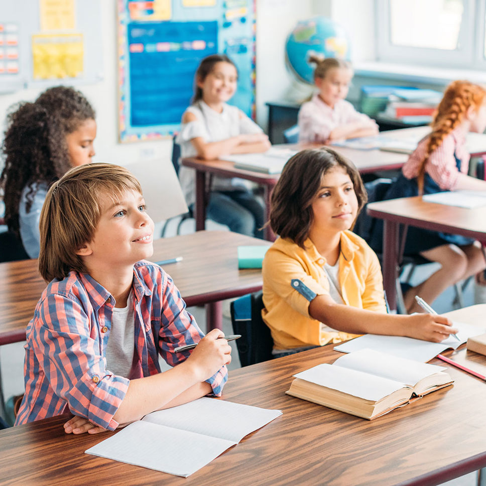 Elever der får undervisning