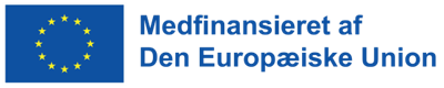Banner med EU Flag og ordlyden 'Medfinansieret af Den Europæiske Union