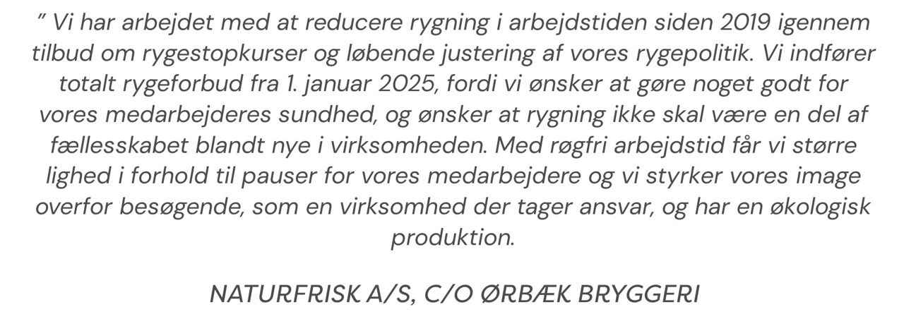 Citat Ørbæk Bryggeri