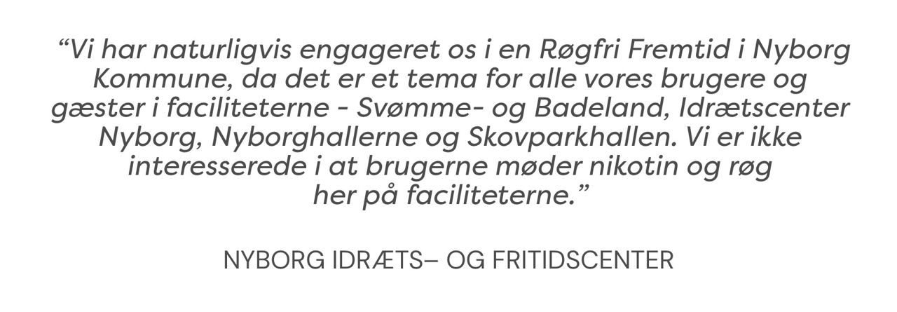 Citat Nyborg Idræts og Fritidscenter