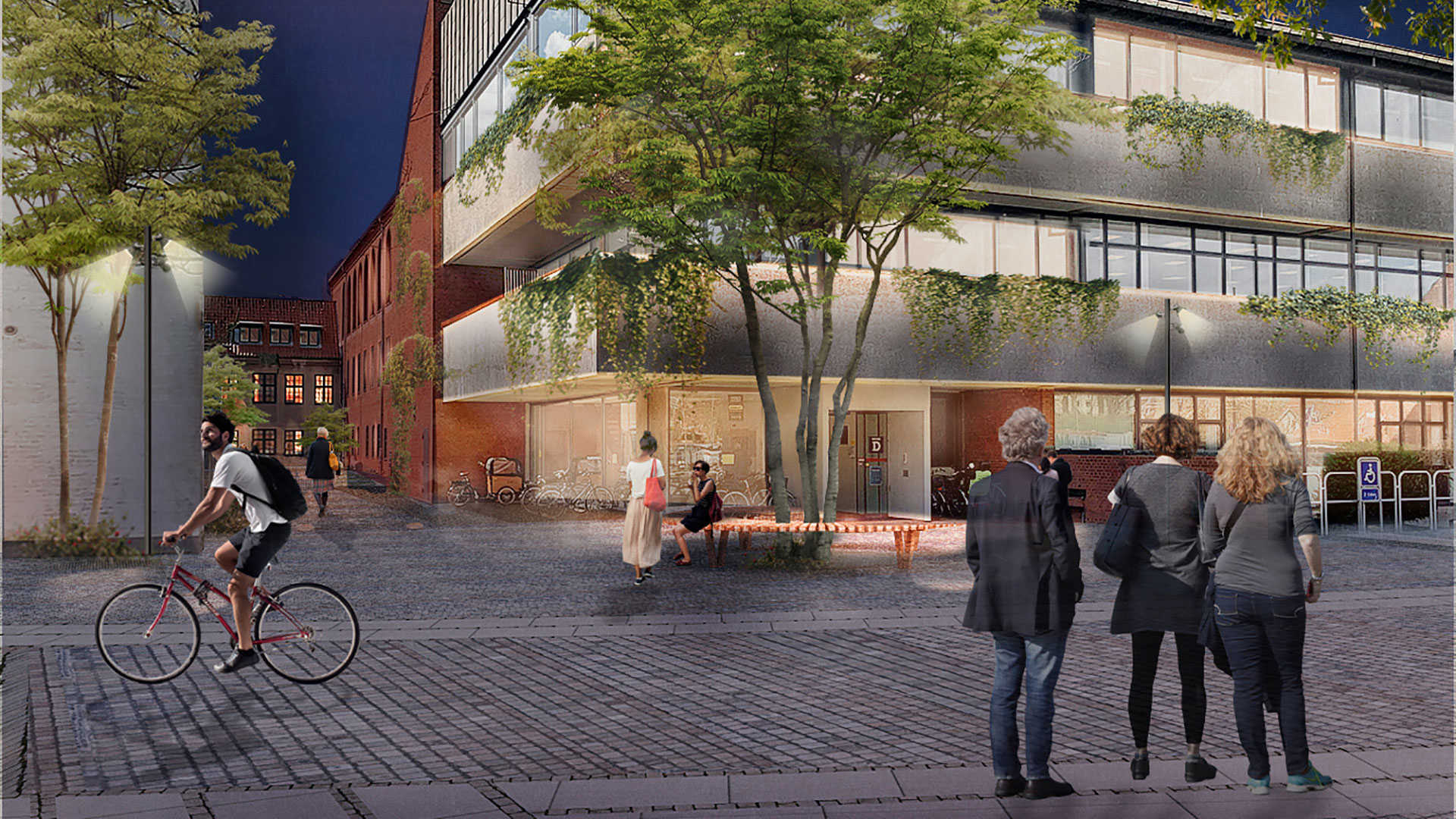 Visualisering af den fremtidige Rådhuspassage