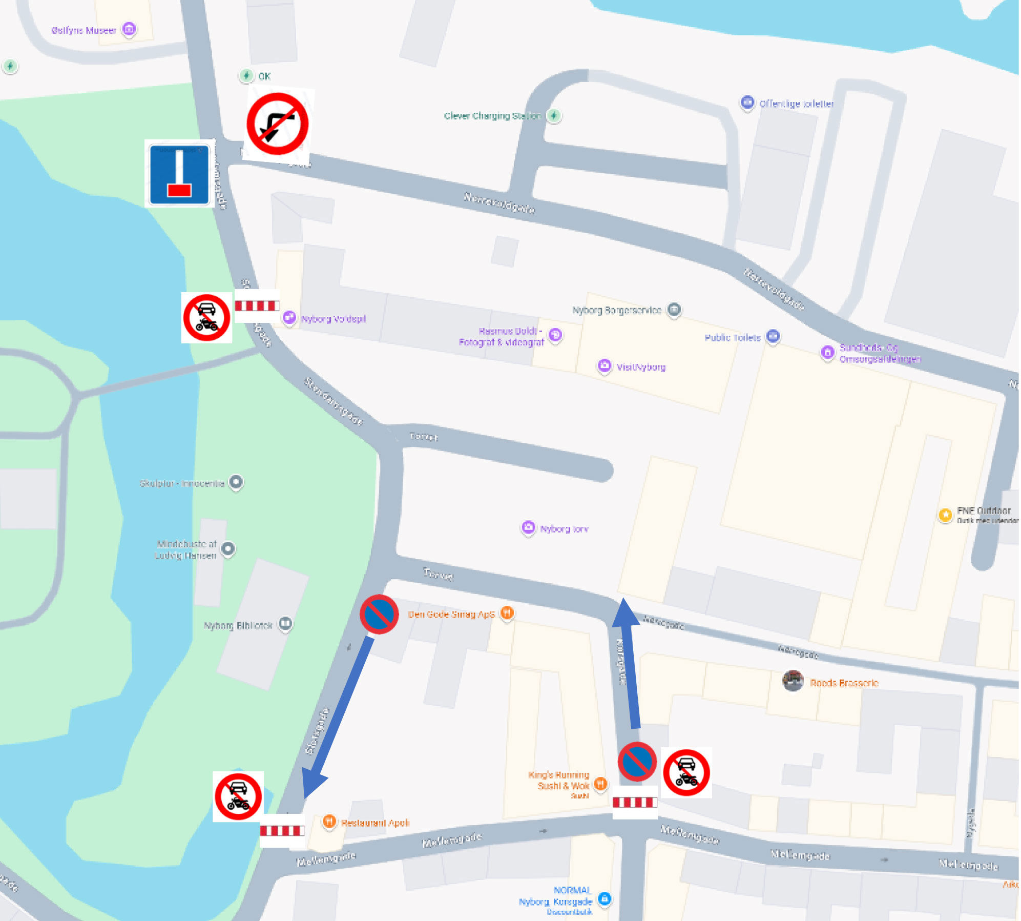 Skilteplan indre by ifm. Pinselørdag 2026