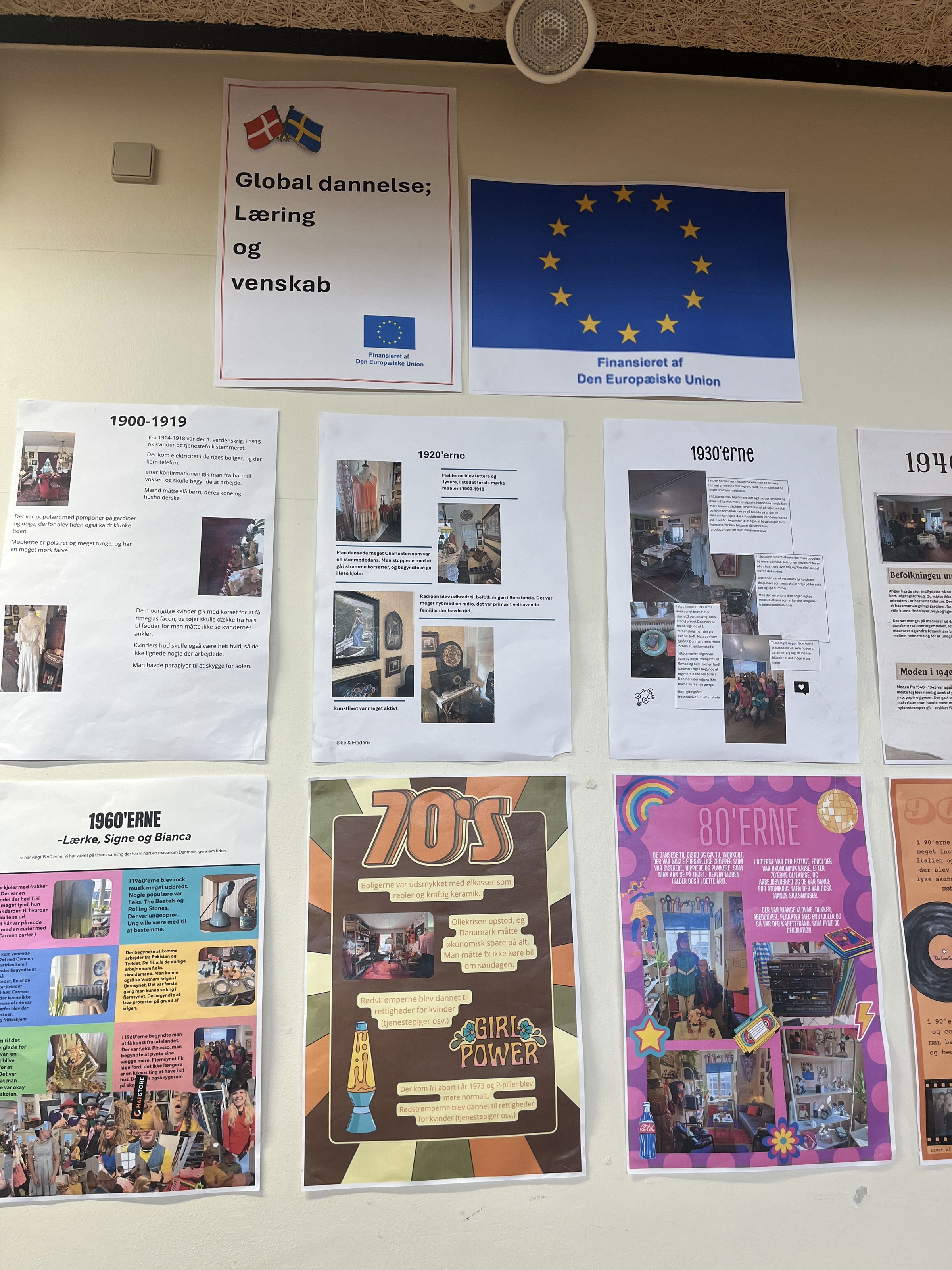 Elevrejse til Huddinge - collage med global dannelse