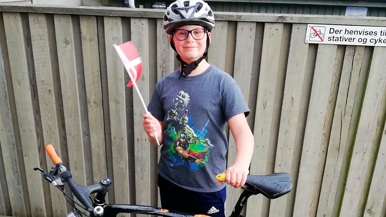 Årets Børnecyklist Bertil Emil Vester Mortensen fra Ørbæk